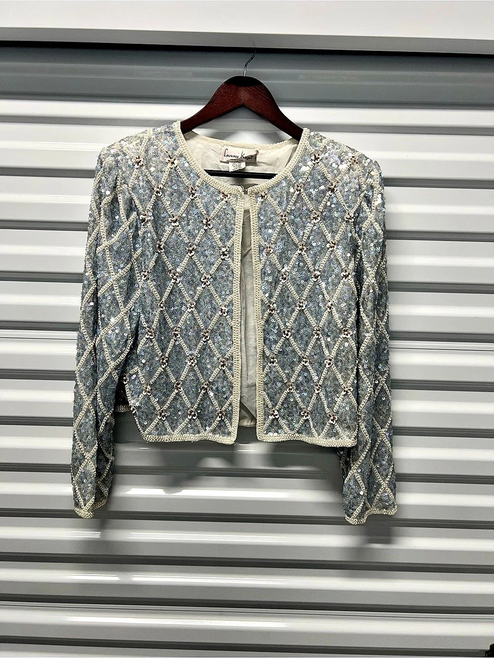Lawrence Kazar Beaded Sequin Jacket Size XL